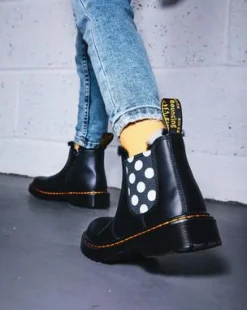 Botas Chelsea 2976 Leonore para joven en piel forrada in Negro