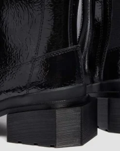 Botas Chelsea Maybole Hi de charol con puntera cuadrada in Negro
