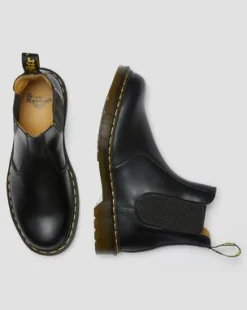 Botas Chelsea 2976 Yellow Stitch de piel Smooth in Negro