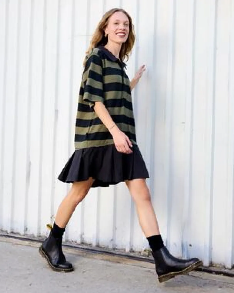 Botas Chelsea 2976 Yellow Stitch de piel Smooth in Negro