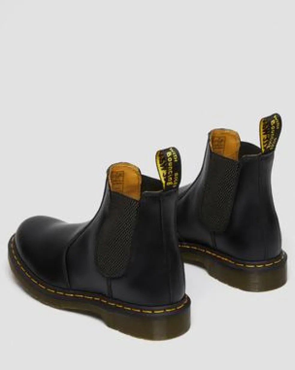 Botas Chelsea 2976 Yellow Stitch de piel Smooth in Negro