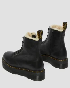 Botas con plataforma Jadon de piel con forro sintético in Negro