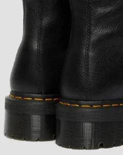 Botas con plataforma Jadon de piel con forro sintético in Negro