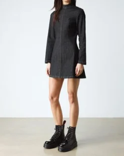 Botas con plataforma Jadon de piel Distressed Patent in Negro