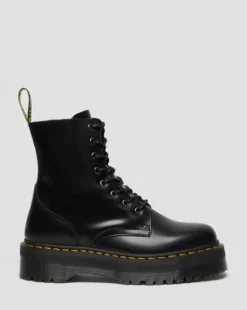 Botas con plataforma Jadon de piel Smooth in Negro