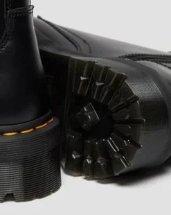 Botas con plataforma Jadon de piel Smooth in Negro