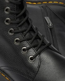 Botas con plataforma Jadon III de piel Pisa in Negro
