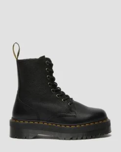 Botas con plataforma Jadon III de piel Pisa in Negro
