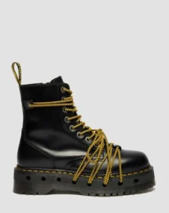 Botas con plataforma Jadon XL de piel in Negro