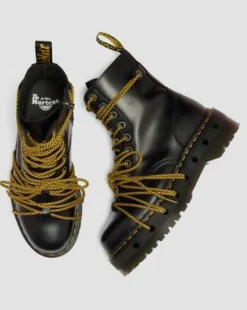 Botas con plataforma Jadon XL de piel in Negro