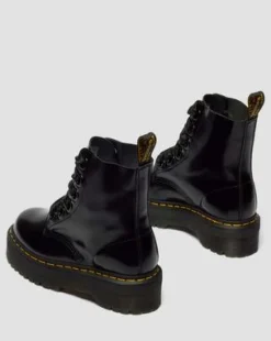 Botas con plataforma Molly en piel in Negro