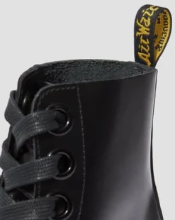 Botas con plataforma Molly en piel in Negro