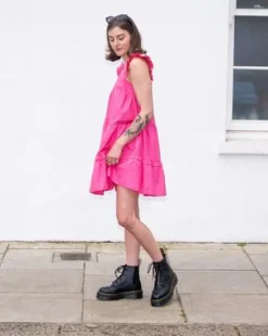 Botas con plataforma Sinclair de piel Milled Nappa in Negro