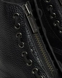 Botas con plataforma Sinclair de piel Milled Nappa in Negro