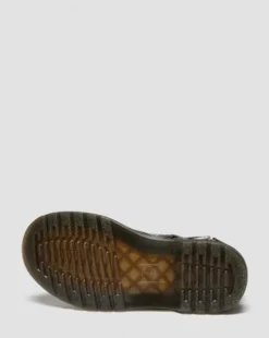 BOTAS 1460 DE CHAROL CON PURPURINA PARA JUNIOR in Negro & Plateado