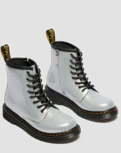 BOTAS 1460 DE CHAROL CON PURPURINA PARA JUNIOR in Plateado