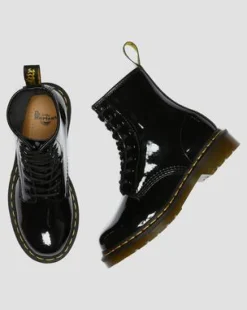 Botas 1460 de charol in Negro