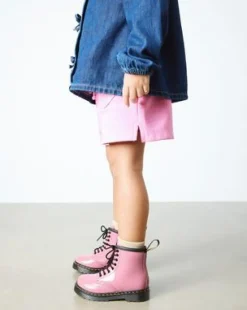 Botas 1460 de charol Patente Lamper para niños in Rosa Dm's
