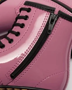 Botas 1460 de charol Patente Lamper para niños in Rosa Dm's
