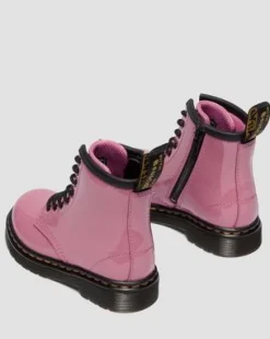 Botas 1460 de charol Patente Lamper para niños in Rosa Dm's