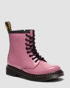 Botas 1460 de charol Patent Lamper para junior in Rosa Dm's