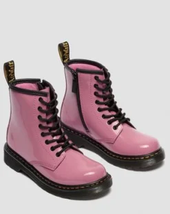 Botas 1460 de charol Patent Lamper para junior in Rosa Dm's