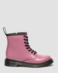 Botas 1460 de charol Patent Lamper para junior in Rosa Dm's