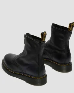 Botas 1460 de piel blanda con cremallera in Negro