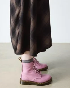 Botas 1460 de piel blanda in Rosa Empolvado