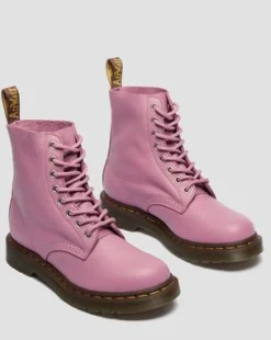 Botas 1460 de piel blanda in Rosa Empolvado
