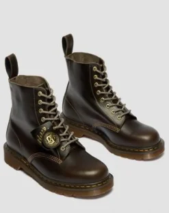 Botas 1460 de piel Classic Calf in Gris Sepia