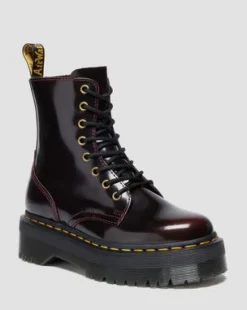 Botas de piel con plataforma Jadon Arcadia in Rojo Cereza