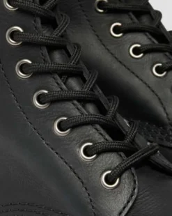 Botas 1460 de piel con puntera de acero in Negro