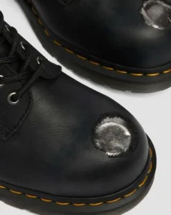 Botas 1460 de piel con puntera de acero in Negro