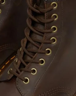 Botas 1460 de piel Crazy Horse in Marrón