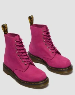 BOTAS 1460 DE PIEL MILLED NUBUCK in Rosa