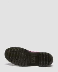 BOTAS 1460 DE PIEL NUBUCK SIN CORDONES in Morado