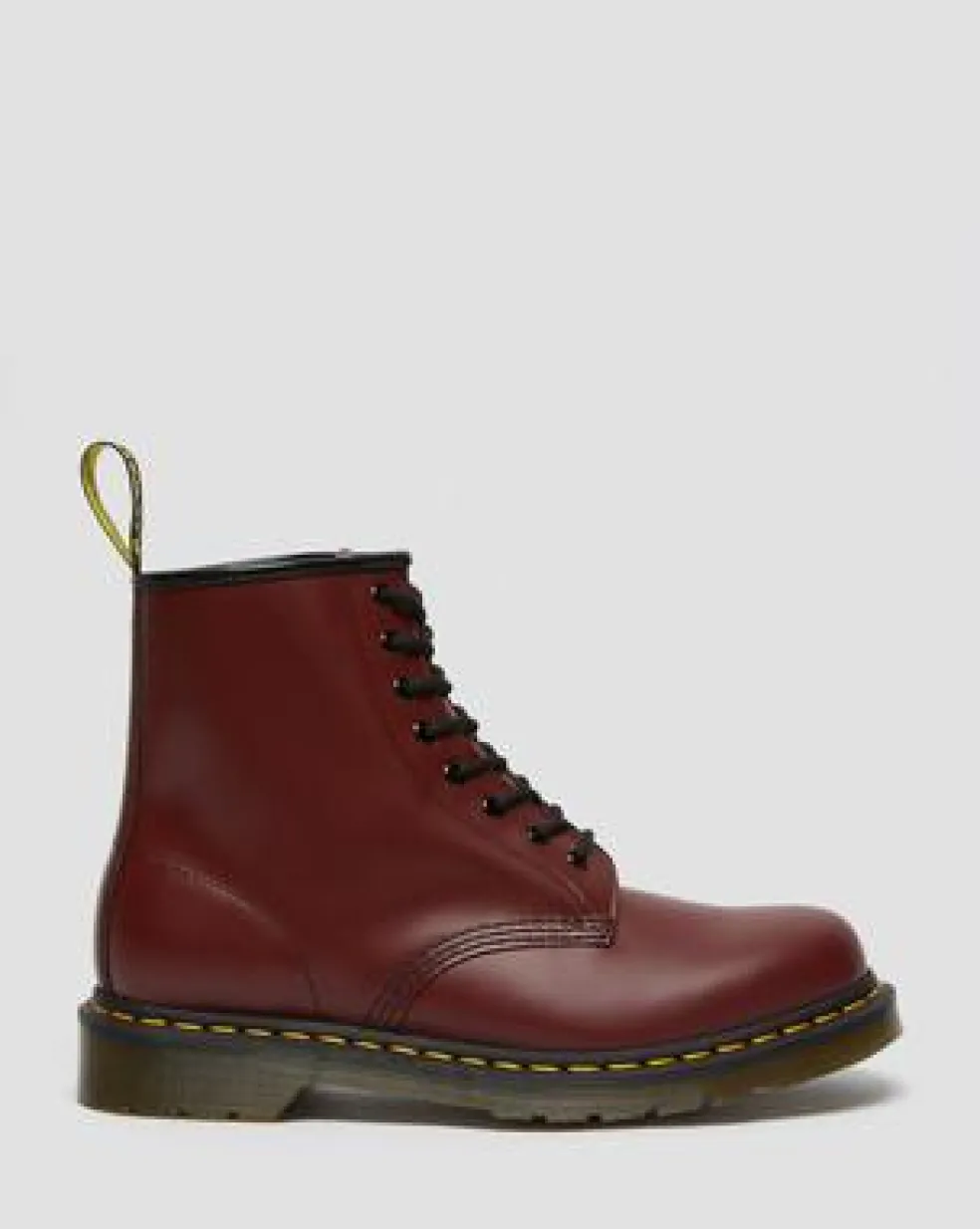 Botas 1460 de piel Smooth in Rojo Cereza