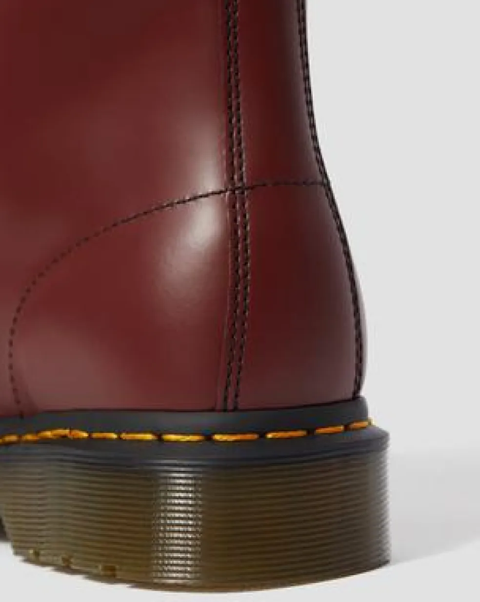 Botas 1460 de piel Smooth in Rojo Cereza