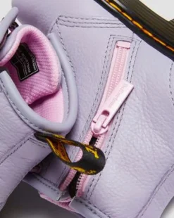 Botas 1460 de piel Virginia para niños in Lavanda