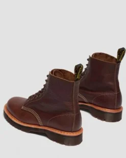 Botas 1460 de piel Wild Grain in Marrón Sepia
