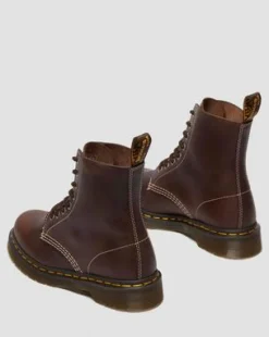 Botas 1460 de piel Wyoming in Marrón Oscuro