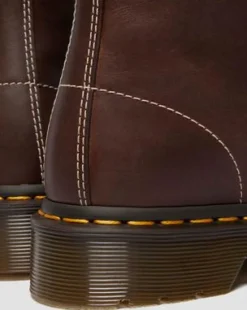 Botas 1460 de piel Wyoming in Marrón Oscuro