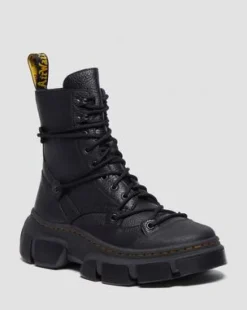 Botas Dmxl con 8 ojales de piel in Negro