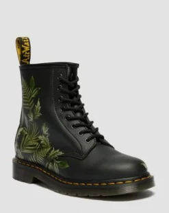 Botas 1460 Evergreen Genix Nappa in Negro & Verde