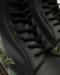 Botas 1460 Evergreen Genix Nappa in Negro & Verde
