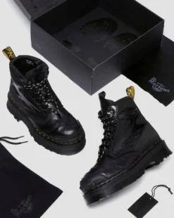 Botas EXOSHIELD XX01 de piel con puntera de acero in Negro