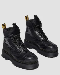 Botas EXOSHIELD XX01 de piel con puntera de acero in Negro