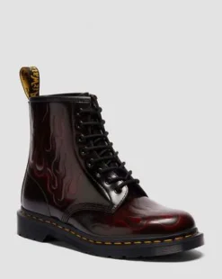 Botas 1460 Inferno de piel in Rojo Cereza