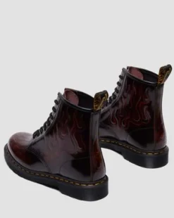 Botas 1460 Inferno de piel in Rojo Cereza